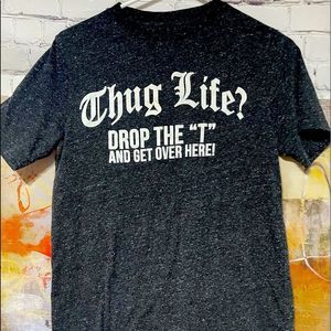 Hug Life Tee Heathered Gray Large
